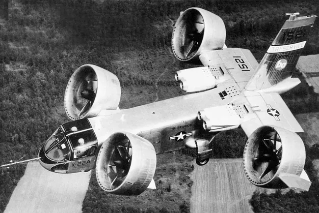 Странный дедушка квадрокоптеров: как работал конвертоплан Bell X-22