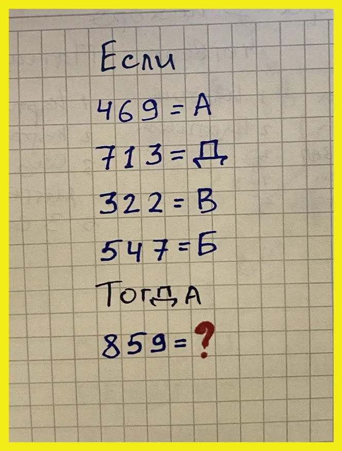 Какая буква должна стоять на месте вопросительного знака? Какая буква должна стоять на месте вопросительного знака?