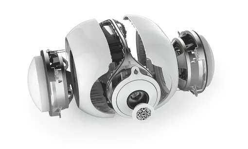 Два динамика в Devialet Phantom механически работают в противофазе, создавая внутри корпуса колоссальное давление.