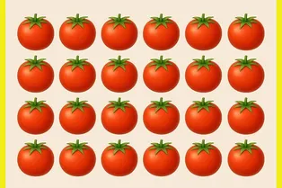 Задачка для людей с орлиным зрением: найдите лишний помидор за 9 секунд