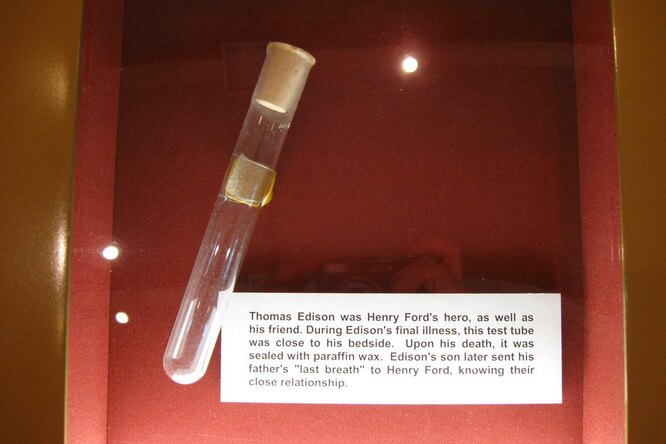 Как пробирка с последним вздохом Эдисона оказалась в музее Генри Форда