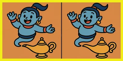 Найдите отличия между джиннами Найдите отличия между джиннами