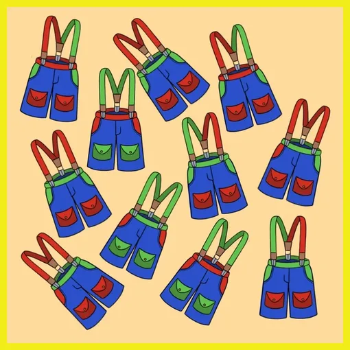 найдите комбинезон без пары найдите комбинезон без пары