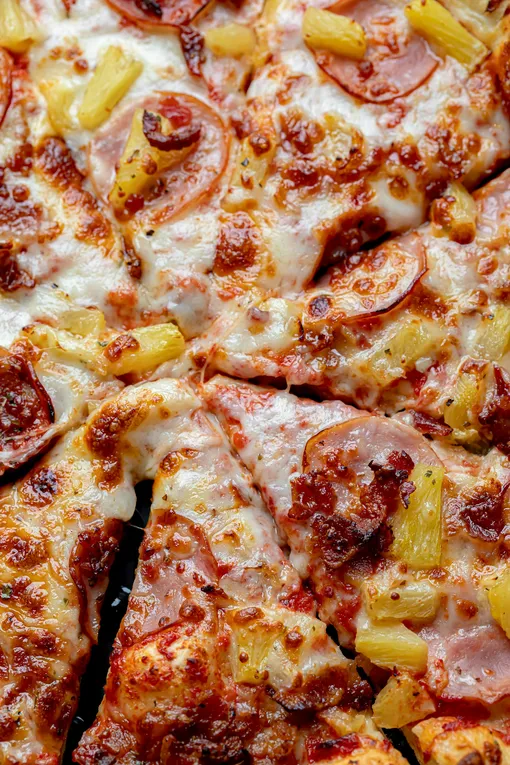 свежая пицца с ананасом свежая пицца с ананасом