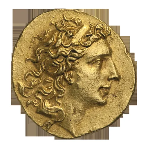 монета с портретом Митридата и рисунком лани