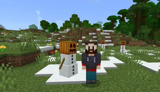 Снеговик в Minecraft