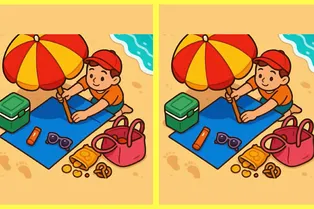 Пляжный отдых: найдите все отличия между картинками за 21 секунду