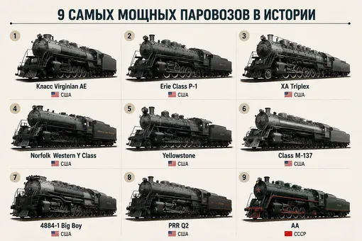 9 самых мощных паровозов Золотого века паровых машин 9 самых мощных паровозов Золотого века паровых машин