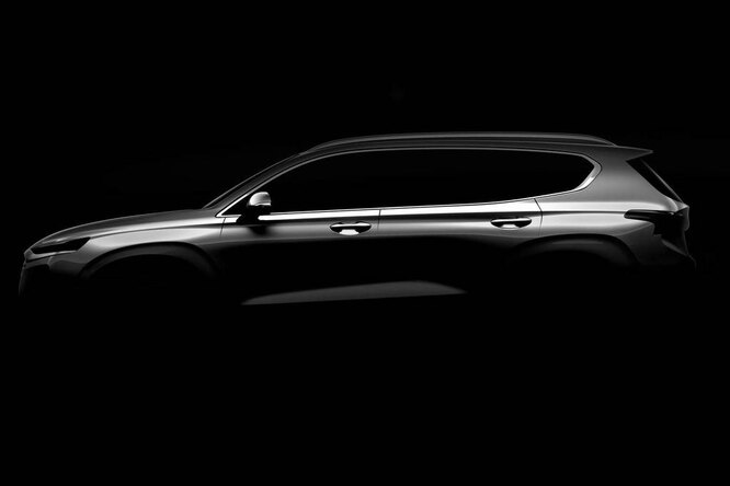 Новый Hyundai Santa Fe: первое официальное изображение Новый Hyundai Santa Fe: первое официальное изображение