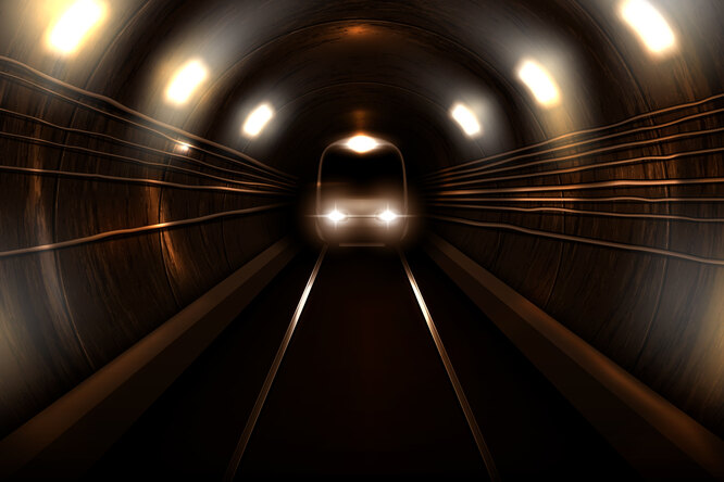 Как чистят тоннели метро