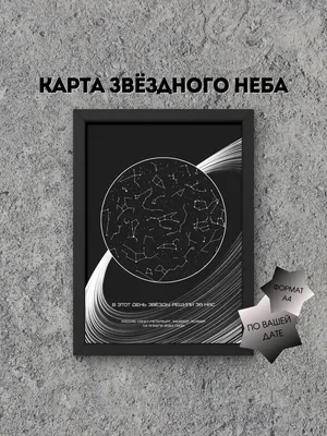 Персональная карта звездного неба по дате