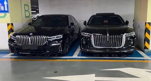 bmw vs hongqi in one garage bmw vs hongqi in one garage