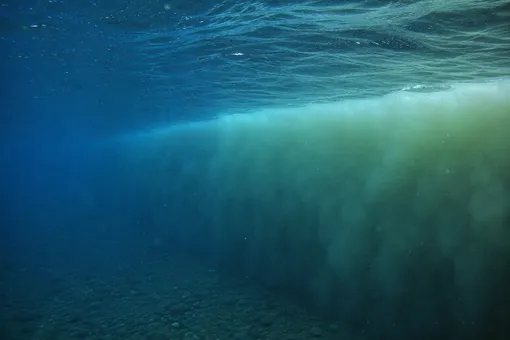 Под водой галоклин выглядит примерно так Под водой галоклин выглядит примерно так
