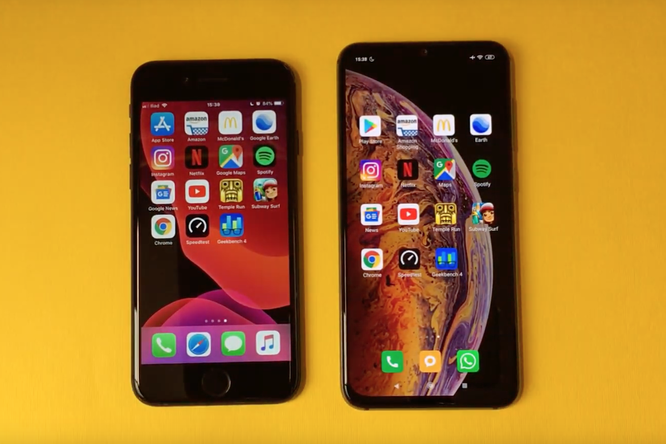 Xiaomi Mi 9 SE против iPhone 7: тест на скорость
