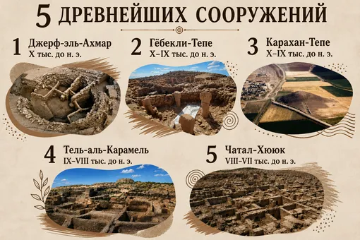 Инфографика: топ 5 самых древних зданий и сооружений на Земле Инфографика: топ 5 самых древних зданий и сооружений на Земле