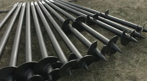 Так выглядят винтовые сваи Винтовые сваи для теплицы