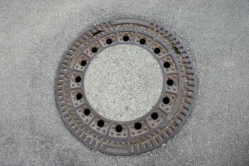 manhole in germany