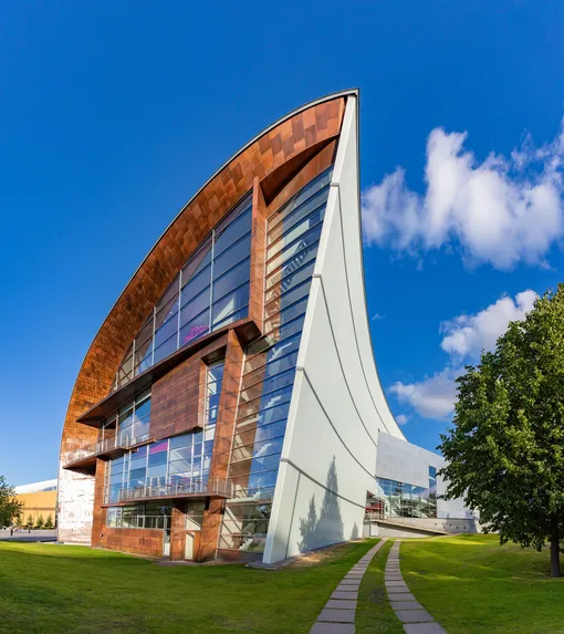 Oodi library facade Oodi library facade