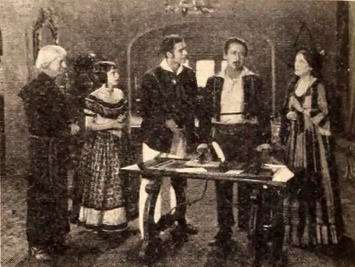 Кадр из первого 3D-фильма «Сила любви»