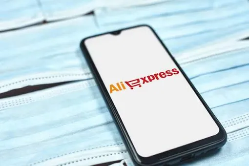 Смартфон с приложением AliExpress Смартфон с приложением AliExpress
