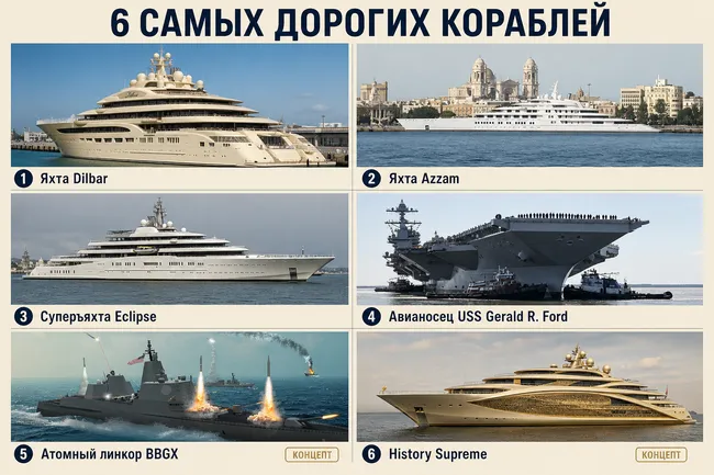 Самые дорогие корабли мира