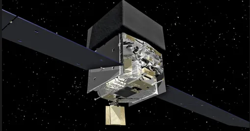 Иллюстрация. Гамма-телескоп FERMI. Иллюстрация. Гамма-телескоп FERMI.