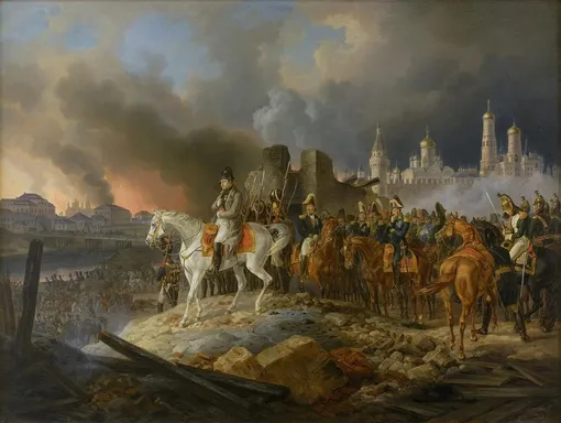 Наполеон в горящей Москве. Albrecht Adam, 1841. Наполеон в горящей Москве. Albrecht Adam, 1841.