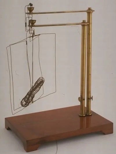 Станок Ампера, с помощью которого был открыт магнитный эффект соленоида