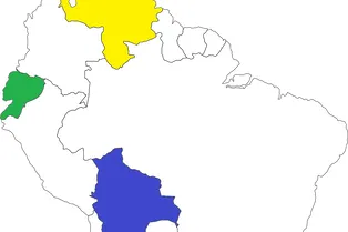 Сложный вопрос для настоящих знатоков географии: каким цветом выделена Боливия? Сложный вопрос для настоящих знатоков географии: каким цветом выделена Боливия?