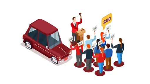 car auction graphics