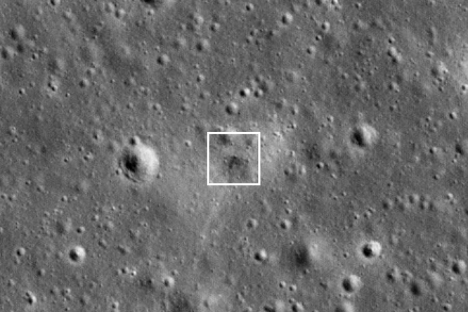 Израильский зонд оставил след на Луне Израильский зонд оставил след на Луне