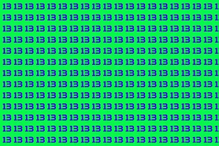 Быстрая проверка зрительного восприятия: найдите число 31 Быстрая проверка зрительного восприятия: найдите число 31