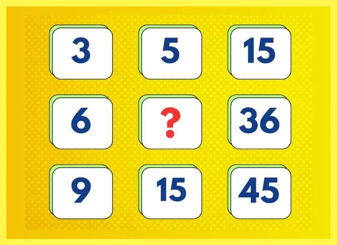 Какое число должно стоять на месте вопросительного знака?