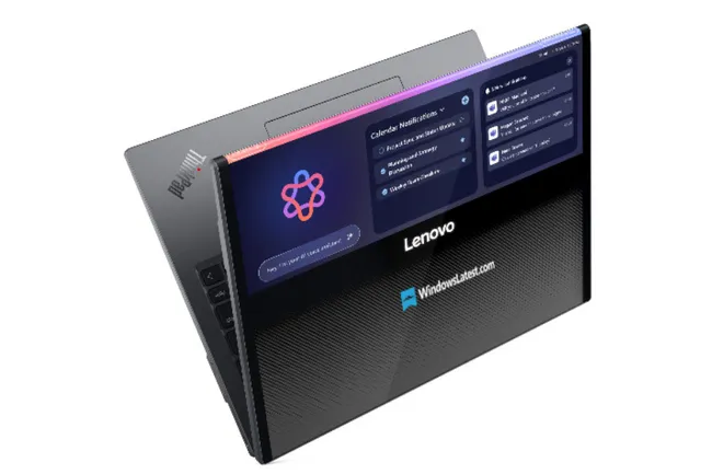 Lenovo покажет концепт Rollable XD: уникальный лэптоп со сворачивающимся экраном