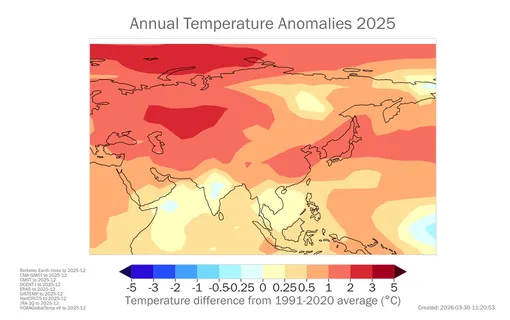 Температурные аномалии 2025 года. Температурные аномалии 2025 года.