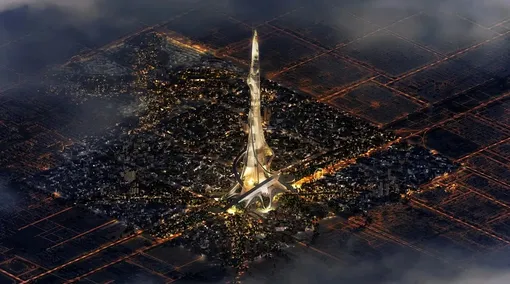 Концептуальный проект двухкилометрового меганебоскреба Rise Tower от архитектурного бюро HKS Концептуальный проект двухкилометрового меганебоскреба Rise Tower от архитектурного бюро HKS