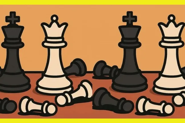 Шахматные фигуры: сможете найти 3 отличия между картинками?