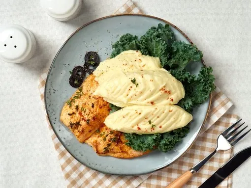 Пюре со сметаной