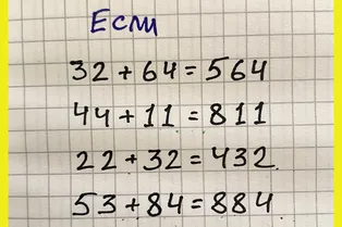 Детская математическая головоломка: а вы сможете понять ее логику? Детская математическая головоломка: а вы сможете понять ее логику?