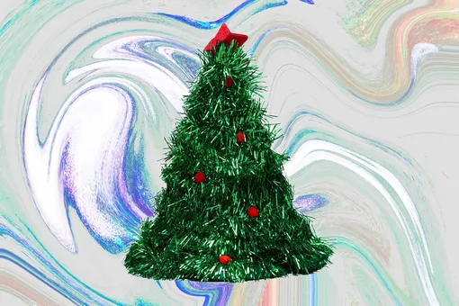 Шляпа в виде елки