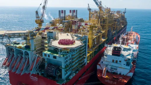 корабль, танкер, судно Prelude FLNG корабль, танкер, судно Prelude FLNG