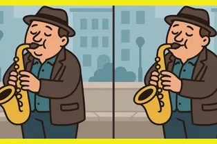Сможете найти отличия между двумя саксофонистами? Быстрая проверка внимательности