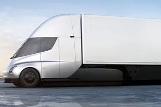 Разгон электрического грузовика Tesla: первое видео Разгон электрического грузовика Tesla: первое видео