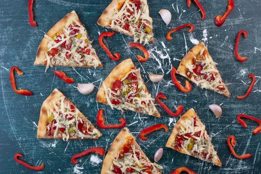 Куски пиццы