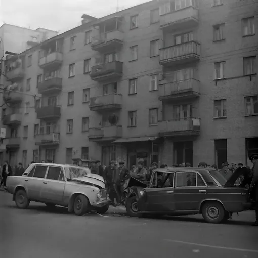 авария жигули старое фото