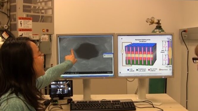 Новая аккумуляторная батарея состоит из миллионов нанопор