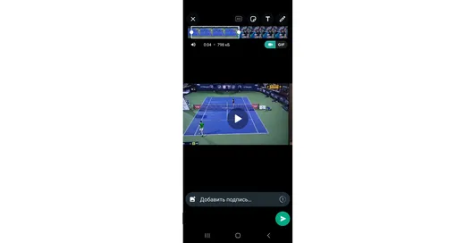 Как сделать гифку из видео в Ватсап