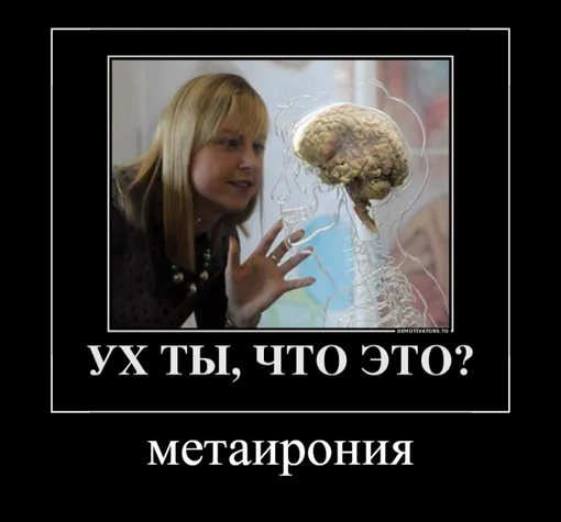 Метаирония пример