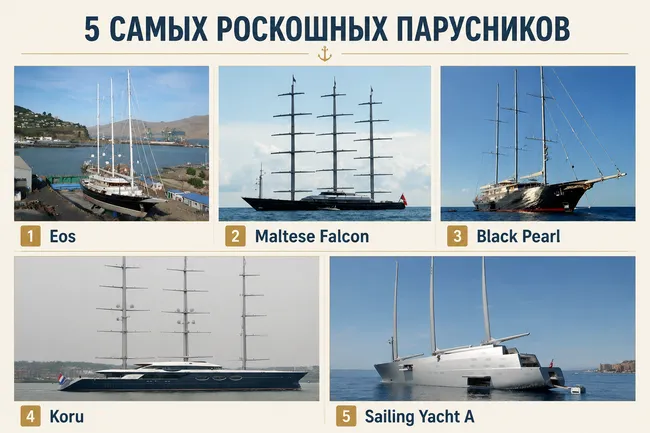 Самые роскошные частные парусники в мире