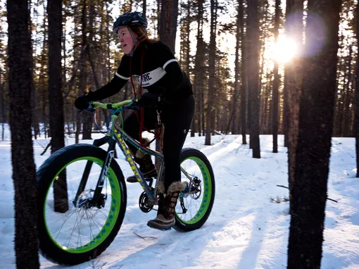 fat bike on snow